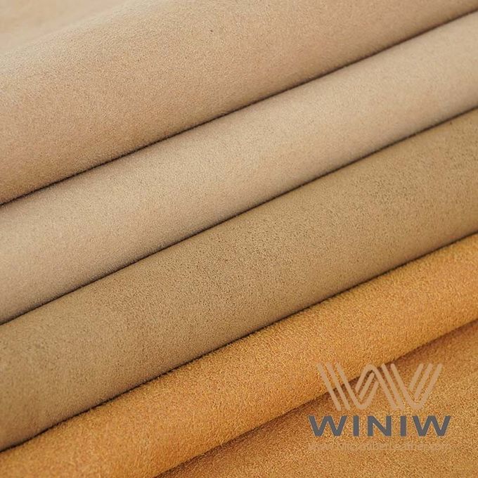 Anti-microbial Suède van het Leermicrofiber van Pu   Synthetische   voor   Schoenen  Voering